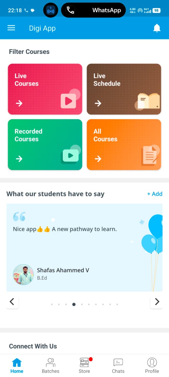 DiGi App screen 2